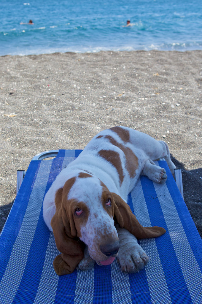 "Beach sleeping" position